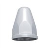 UP10060B-33mm x 2-5/8" Chrome Plastic Bullet Nut Cover With Flange - Push-On (Bulk)