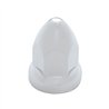 UP10075-33mm X 2 3/8" Chrome Plastic Bullet Nut Covers W/ Flange - Push-On (Color Box Of 20)