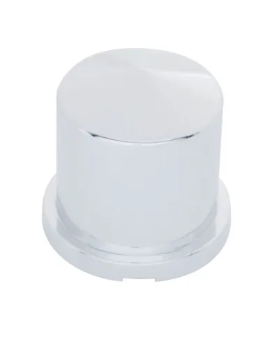 UP10092-33mm X 1-7/8" Chrome Plastic Pointed Nut Cover - Push-On