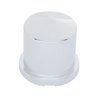 UP10092-33mm X 1-7/8" Chrome Plastic Pointed Nut Cover - Push-On