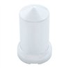 UP10117-33mm X 3-3/16" Chrome Plastic Pointed Nut Covers With Flange - Push-On (Color Box Of 20)