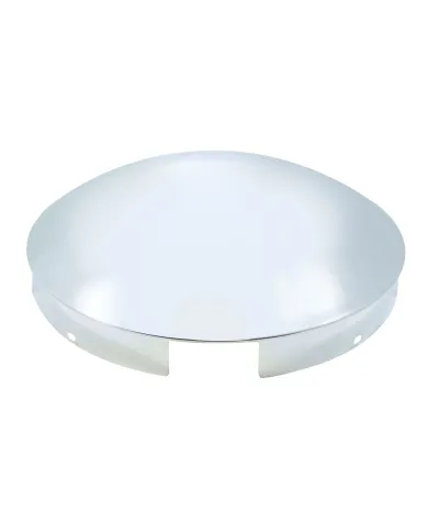 UP10118-4 Even Notched Chrome Dome Front Hubcap - 1" Lip