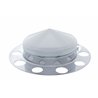 UP10124-Chrome Pointed Front Axle Cover 3PC For With 1-1/2" Nut Cover - Steel Wheel