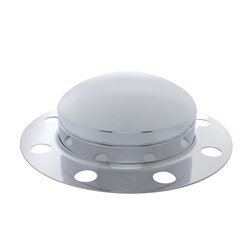 UP10130-Chrome Dome Front Axle Cover 3PC Kit For Steel/Aluminum Wheel