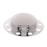 UP10133-Chrome Dome Front Axle Cover 2PC Kit For 33mm Nut Cover - Steel/Aluminum Wheel (10 Hole) (2-Pack)