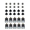 UP21039B-Black Grille Screw Set For 2003-2017 Volvo VNL (Bulk)