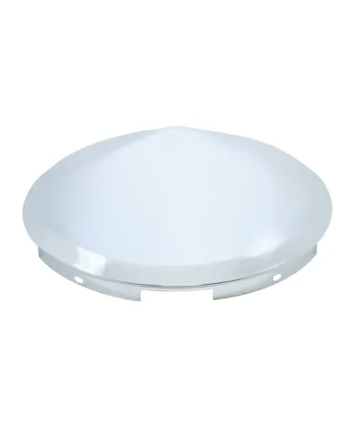 UP10147-5 Even Notched Chrome Pointed Front Hubcap - 7/16" Lip