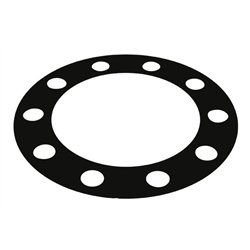 UP10148-Black Plastic Rim Protector With 1" Hole