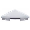 UP10150-5 Even Notched Chrome Pointed Front Hubcap - 1" Lip