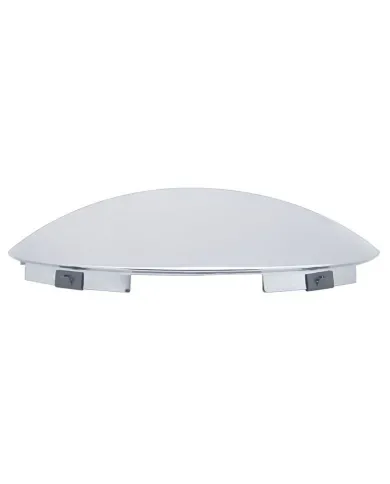 UP10167-6 Uneven Notched Chrome Dome Front Hubcap - 1" Lip