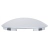 UP10167-6 Uneven Notched Chrome Dome Front Hubcap - 1" Lip