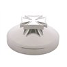 UP10171-8" Chrome Rear Hubcap With Iron Cross Spinner