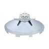 UP10177-Universal Chrome Front Hubcap With Gun Cylinder Spinner - 7/16" Lip
