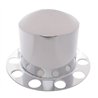 UP10211-Chrome Dome Rear Axle Cover 2PC Kit For 1-1/2" Nut Cover - Aluminum Wheel