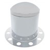 UP10221-Chrome Dome Rear Axle Cover 3PC Kit For 33mm Nut Cover - Steel/Aluminum Wheel (10 Holes)