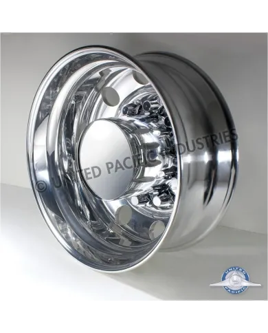 UP10239-Chrome Plastic Extra Tall Rear Axle Cover With 33mm Thread-On Nut Covers