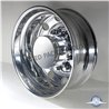 UP10239-Chrome Plastic Extra Tall Rear Axle Cover With 33mm Thread-On Nut Covers