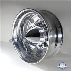 UP10249-Spike Rear Axle Cover  With 33mm Flat Top Thread-On Nut Covers - Chrome