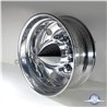 UP10249-Spike Rear Axle Cover  With 33mm Flat Top Thread-On Nut Covers - Chrome