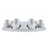 UP10253-Moon Front Axle Cover With 33mm Thread-On Nut Cover - Chrome