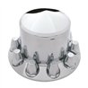 UP10261-Pointed Rear Axle Cover With 33mm Standard Thread-On Nut Covers - Chrome