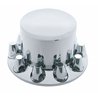 UP10263-Dome Rear Axle Cover With 33mm Standard Thread-On Nut Covers - Chrome