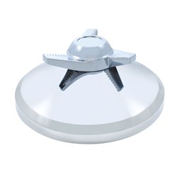 UP10270B-8" Chrome Cover With 3 Bar Spinner For UP Rear Axle Cover - Right Swing Bars (Bulk)