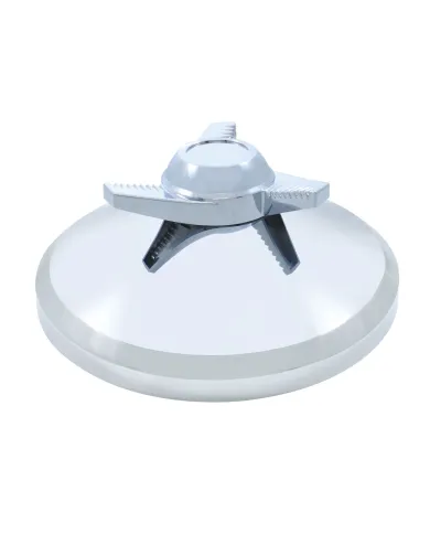 UP10270B-8" Chrome Cover With 3 Bar Spinner For UP Rear Axle Cover - Right Swing Bars (Bulk)