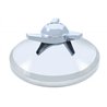 UP10270B-8" Chrome Cover With 3 Bar Spinner For UP Rear Axle Cover - Right Swing Bars (Bulk)