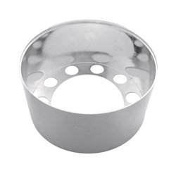 UP10272-Chrome Plastic Single Hub Design Rear Axle Cover With 33mm Thread-On Nut Covers