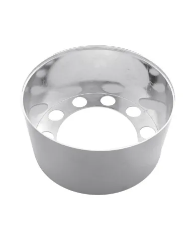 UP10272-Chrome Plastic Single Hub Design Rear Axle Cover With 33mm Thread-On Nut Covers