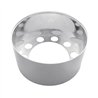 UP10272-Chrome Plastic Single Hub Design Rear Axle Cover With 33mm Thread-On Nut Covers