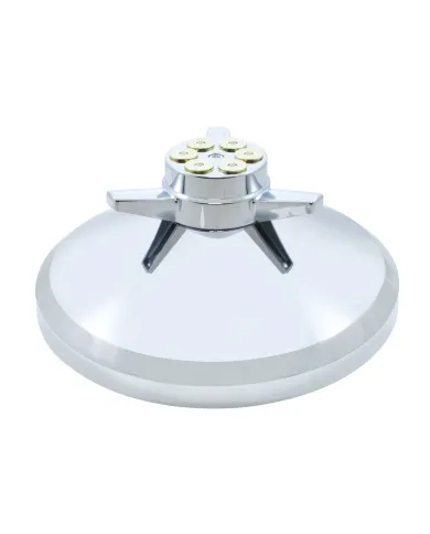 UP10273-Chrome Cover With Gun Cylinder Spinner For UP Rear Axle Cover