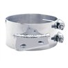 UP10283-6" Stainless Butt Joint Exhaust Clamp - Angled Bracket