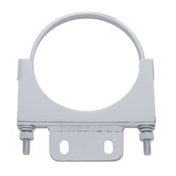 UP10286-5" Chrome Cab Exhaust Clamp For Peterbilt