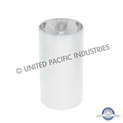 UP10300B-33mm X 3 3/4" Chrome Plastic Concave Top Nut Cover - Thread - On (Bulk)