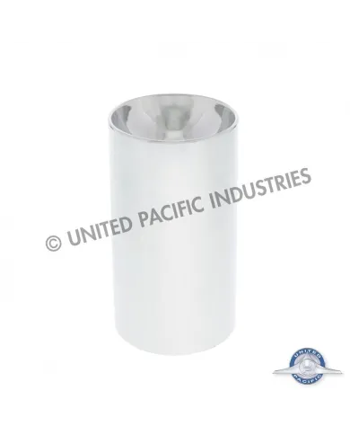 UP10300B-33mm X 3 3/4" Chrome Plastic Concave Top Nut Cover - Thread - On (Bulk)