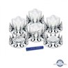 UP10308-Pointed Axle Cover Combo Kit With 33mm Spike Thread-On Nut Covers & Nut Cover Tool - Chrome