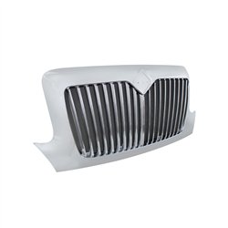 UP21148-Chrome Grille With Bug Screen For 2002-2018 International Durastar