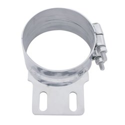 UP10319-5" Stainless Butt Joint Exhaust clamp - Straight Bracket
