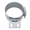UP10320-6" Stainless Butt Joint Exhaust Clamp - Straight Bracket