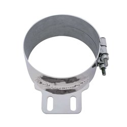 UP10321-7" Stainless Butt Joint Exhaust clamp - Straight Bracket
