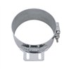 UP10322-8" Stainless Butt Joint Exhaust Clamp - Straight Bracket