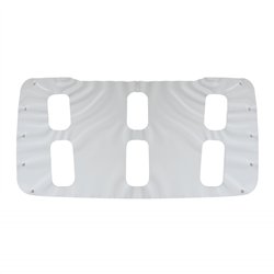 UP21149-White Vinyl Front Winter Guard For 2008-2017 Freightliner Cascadia