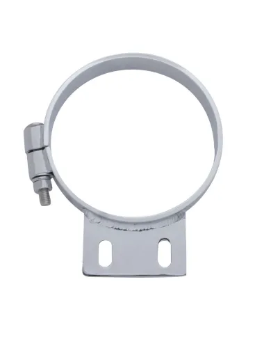 UP10328-6" Chrome Cab Exhaust Clamp For Peterbilt