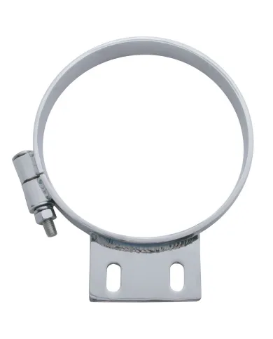UP10329-7" Chrome Cab Exhaust Clamp For Peterbilt