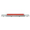 UP10392-Chrome Top Mud Flap Plate With 11 LED 17" Light Bar & Bezel - Red LED/Red Lens (Each)