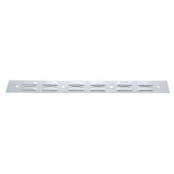 UP10400-2" X 24" Chrome Louvered Top Mud Flap Plate - Bolt Thru