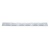 UP10400-2" X 24" Chrome Louvered Top Mud Flap Plate - Bolt Thru