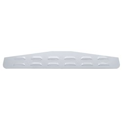 UP10410-4" X 24" Chrome Louvered Bottom Mud Flap Plate -Welded Stud